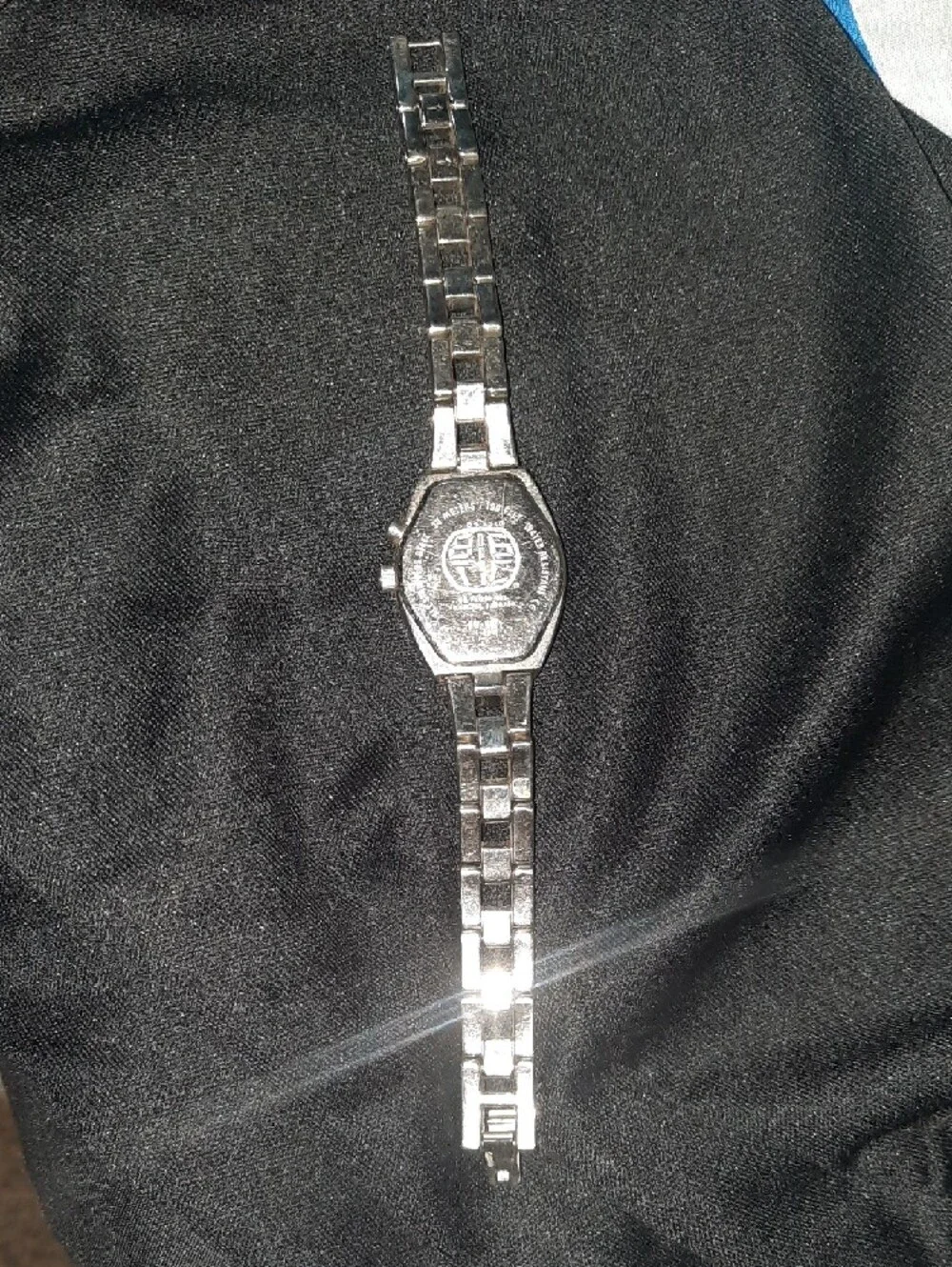 Fossil Silver Bracelet Watch with Green Dial